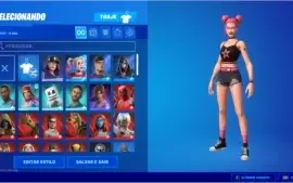 Conta Fortnite com 121 Skins + Presentes de Natal 2021