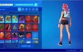 Conta Fortnite com 121 Skins + Presentes de Natal 2021