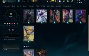 Diamante 4 com 45 Champs e 8 Skins