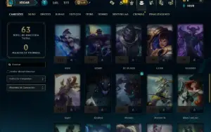 Diamante 4 com 45 Champs e 8 Skins