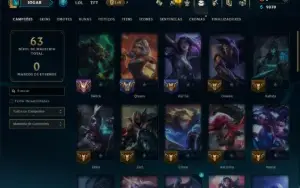 Diamante 4 com 45 Champs e 8 Skins