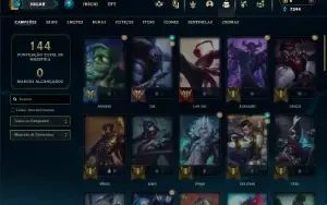 Bronze 3 com 55 Champs e 10 Skins ( Mais de 100 Jogos )