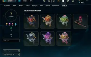 Bronze 3 com 55 Champs e 10 Skins ( Mais de 100 Jogos )