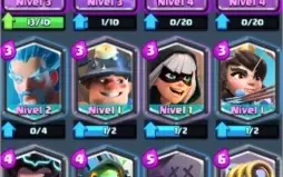 Clash Royale, arena 10,  8 lendarias