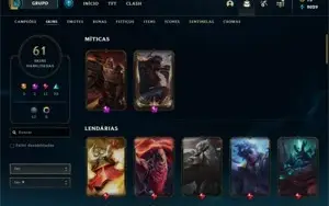 Conta league of legends Gold 1