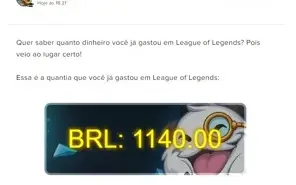 Conta league of legends Gold 1