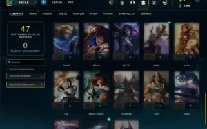 Esmeralda 3 com 40 Champs e 5 Skins +13 Fragmentos