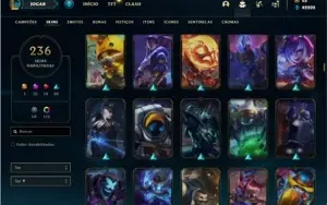 Conta prata 3 com TODOS os champs e 235 Skins + 7 Prestigios