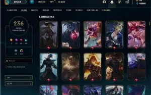Conta prata 3 com TODOS os champs e 235 Skins + 7 Prestigios