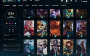 Conta prata 3 com TODOS os champs e 235 Skins + 7 Prestigios