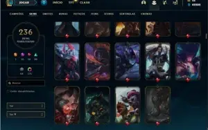 Conta prata 3 com TODOS os champs e 235 Skins + 7 Prestigios