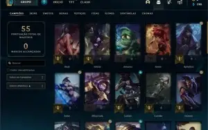 CONTA DIAMANTE 1 League of Legends