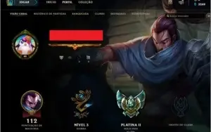 Conta League of Legends Smurf Plat 2 MMR BOM - 32 Champs