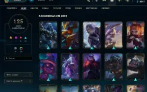 Conta Lol 125 Skins , Gold 1 ( Full Acesso )