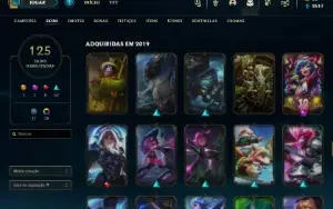 Conta Lol 125 Skins , Gold 1 ( Full Acesso )