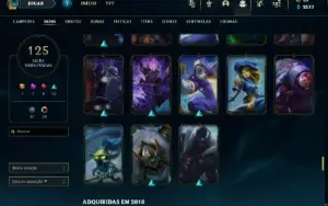 Conta Lol 125 Skins , Gold 1 ( Full Acesso )
