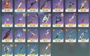 Conta RA57 End Game 8+personagens 5* e 5 armas 5* - Genshin