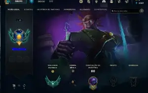 Conta Lol Platina 4, 14 Skins, 40 Champ