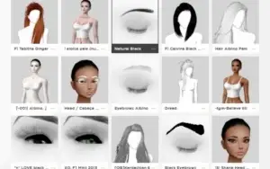 Conta IMVU feminina, +12k credits, vários Outfits