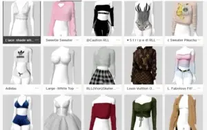 Conta IMVU feminina, +12k credits, vários Outfits