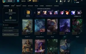 Esmeralda 4 com 35 Champs e 3 Skins ( ADC / SUP )