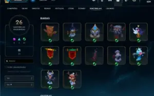 ACC LOL UNRANKED, level 267 com 113 skins para a venda!
