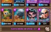 Conta clash royale liga 1 level 11 excelente conta