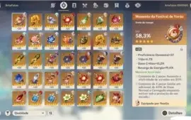 Conta Genshin Impact Rank 55