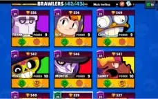 Conta Brawl star 21,5k todos brawlers