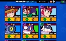 Conta Brawl star 21,5k todos brawlers