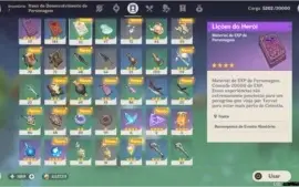 CONTA GENSHIN IMPACT TOP BR LVL 34 ESPADÃO 5 ESTRELAS