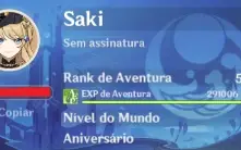 Conta Genshin AR50 Raiden + Nahida + Furina + 4 T5 + 4 armas