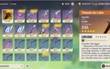 Venti+Fishl full conteslação+ arma lv 5