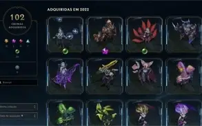 CONTA LOL - 400+ skins - 10 miticas