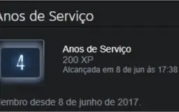 Conta Steam nível 87, com + de 90 jogos e emblema de 4 anos.