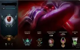 Conta League of Legends Platina IV