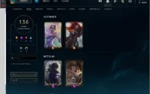 Conta de LOL 138 SKINS