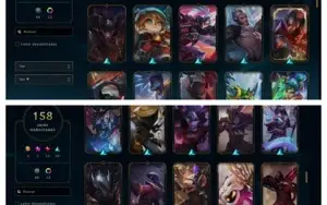 Conta League of Legends Platinium - 158 Skins + 2813RP