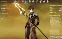 ❄Ganyu+Zhongli com Lança prismática+Diluc+Keqing+Qiqi❄AR35