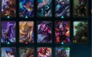 CONTA COM VÁRIAS SKINS