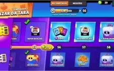 Conta Brawl Stars, 36 Brawlers, 12 Skins Raras, 18K Troféus