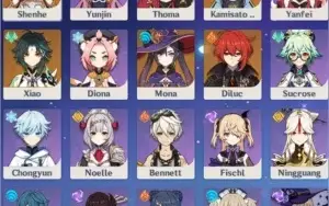 Xiao + Subjugadora + Ayaka + Shenhe + Mona c1 + Diluc AR 44
