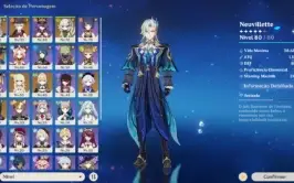 Conta Genshin Neuvillette C1 + Lyney + Nahida + Scaramouche