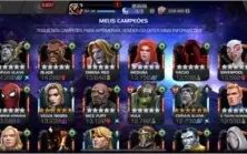Conta Marvel Torneio dos campeões top