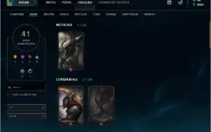 Conta League of Legends Platina IV