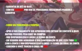 Conta Unranked C/ 36 Campeões e 9 Skins