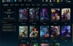 Conta Platina 1 com 24 Champs e 2 Skins