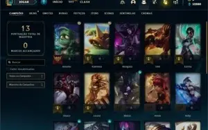 Conta Platina 1 com 24 Champs e 2 Skins