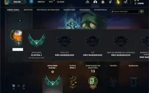 Conta Platina 1 com 24 Champs e 2 Skins