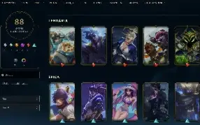 Conta LoL Full Acesso - 154 Champs e 88 Skins - Mono Morgana